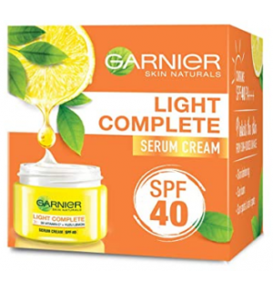 GARNIER SKIN NATURALS  LIGHT COMPLETE FAIRNESS SERUM CREAM SPF40